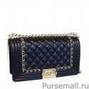 Best Quality Chanel Claissic Chain Boy Bag A67086 Black MG04479