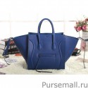 Celine Medium Phantom Bag In Blue Drummed Leather MG03513