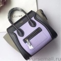 Celine Mini Luggage Bag In Multicolour Calfskin Lilas MG01823