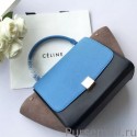 Celine Multicolour Trapeze Bag In Blue Goatskin MG00840