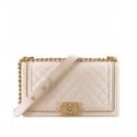 Chanel Boy Handbag A67086 Cream MG04259