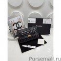 Chanel Boy Wallet on Chain in Grained Calfskin A80287 Black MG01510
