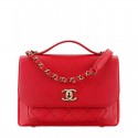 Chanel Business Affinity Flap Bag A93607 Red MG03825