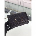 Chanel CC Filigree Wallet On Chain Black MG01947