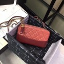 Chanel Gabrielle Clutch With Chain Claret MG04055