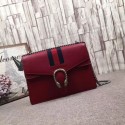 Cheap Gucci Dionysus Leather Shoulder Bag 403348 Red MG02063