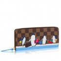Copy Louis Vuitton Penguin Clemence Wallet Damier Ebene N64425 MG00582
