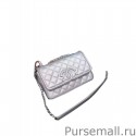 Copy Top Chanel Grained Calfskin Flap Bag A93340 Y60542 Silver MG03136