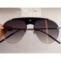 Dior evolution Aviator Sunglasses Black / Gold Tone Lens Gray MG04079