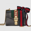 Fake Gucci Sylvie Leather Mini Chain Bags 431666 CVLEG 8638 MG01641