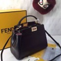 Fendi Mini Peekaboo Bag in Black Nappa Leather FD07122 MG03815