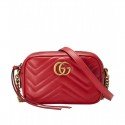 Gucci GG Marmont Matelasse Mini Bag 448065 Red MG01798