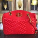 Gucci GG Marmont matelasse tote Bag Red Original Leather 443501 MG03809
