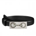 Gucci Leather Belts With Crystal Horsebit Buckle 370547 AP0IN 8176 Belts MG03089