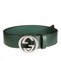 Gucci Leather Belts With Interlocking G Buckle 368186 BGH0N 3020 MG01528