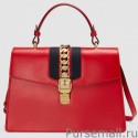 Gucci Sylvie Leather Top Handle Bags 431665 CVL1G 6473 MG01891