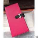 Hermes Bicolor Bearn Wallet In Red Epsom Leather MG01643