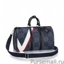 High Quality Louis Vuitton Keepall Bandouliere 45 N44008 Black MG03907