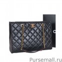 Imitation Chanel Shopping Tote Bag Black MG04413