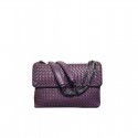 Imitation Cheap Bottega Veneta Baby Olimpia Bag In New Light Crey Intercciato Nappa Purple MG00575
