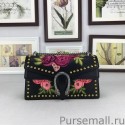 Imitation Gucci Dionysus embroidered shoulder bag 400249 Black MG04331