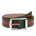 Imitation Gucci Multicolor Leather Belts With Rectangular Buckle 295331 BTT5N 8460 MG01032