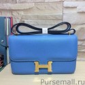 New Hermes Constance Elan Bag In Celeste Epsom Leather MG02045