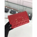 Quality Chanel CC Filigree Wallet On Chain Red MG04430