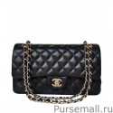 Replica Chanel Classic Lambskin A1112 Y01295 Bag Black MG01860