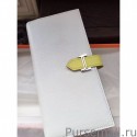 Replica Cheap Hermes Bicolor Bearn Wallet In White Epsom Leather MG03253