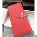 Replica Hermes Bearn Wallet In Rose Jaipur Leather MG04043