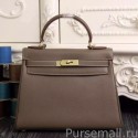 Top Hermes Kelly Bag In Etain Epsom Leather MG00359