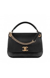 Best Chanel Flap Bag With Top Handle A93756 Black MG01630