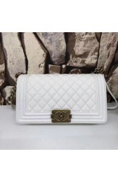 Best Replica Chanel Medium Boy Flap Shoulder Bag A67086 White MG01519