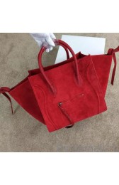 Celine Medium Phantom Bag In Red Suede Leather MG01037