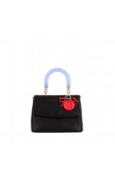 Dior Be Dior Womens Double Flap Bag in calfskin Black MG04036