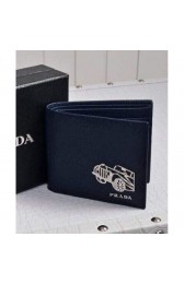 Fake Imitation Prada Wallet 2M0513 Dark Blue MG03413