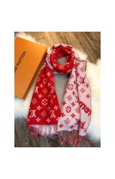 Fake Louis Vuitton X Superme Cashmere Scarf Red MG00484