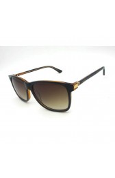 Gucci GG0017 Acetate Havana Men Sunglasses Black / Brown Sunglasses MG03202