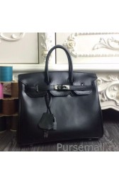 Hermes Birkin 30cm 35cm Bag In Black Box Calf Leather MG00199