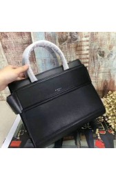 Hot Knockoff Givenchy Horizon Bag in Black Smooth Calfskin G040102 MG00532