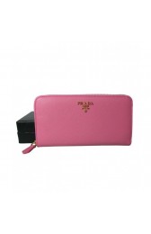 Luxury Imitation Prada Zippy Wallet 1ML506 Pink MG01565