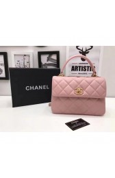 Best Chanel Classic Small Coco Handle Bag Pink MG03889