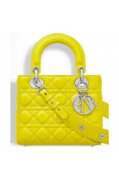 Best Dior Lady Dior Bag Yellow MG00826