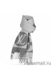 Best Louis Vuitton Grey Cardiff Scarf M74205 MG04323