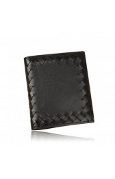 Bottega Veneta Intrecciato Leather Wallet Black MG03321
