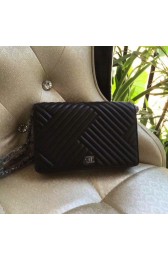 Chanel Woc Wallet On Chain Timeless Quilted A82257 Black MG03043