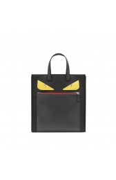 Copy Fendi Monster Tote In Nylon And Black Leather MG02146