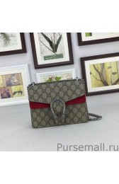 Copy Gucci Dionysus GG Supreme Mini Shoudler Bag 421970 Red MG03394