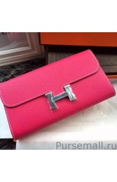 Copy Hermes Constance Long Wallet In Red Epsom Leather MG01915